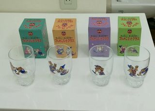 Coca - Cola Cup Disney Character 7 People Dice And Glass Present Tokyo Bottling