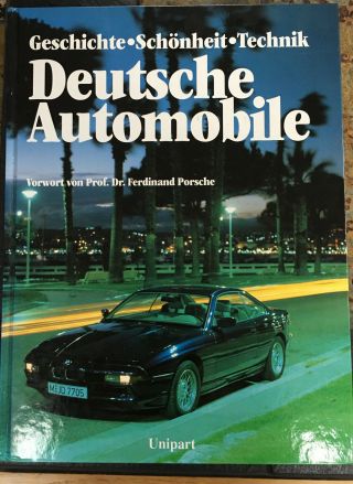 German Automobiles Book - German Language - Deutsche Automobile