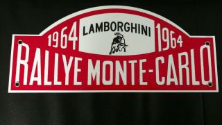 Lamborghini European Sign.  Large.  Monte Carlo Rally