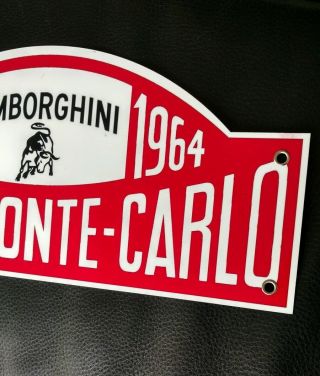 Lamborghini European sign.  large.  Monte Carlo Rally 2