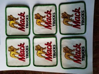 Mack Trucks Bulldog Embroidered Patch Set of Six - See Photos for more information 2