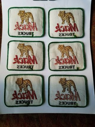 Mack Trucks Bulldog Embroidered Patch Set of Six - See Photos for more information 3