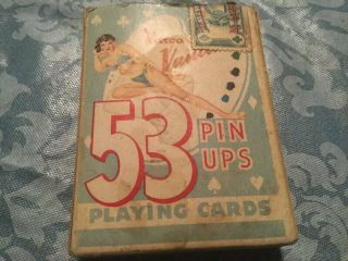 Vintage Adult Risque Playing Cards Vargas Vanities 53 Pin Ups