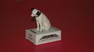 Org Rca Records Radio Sarsaparilla Nipper Dog Figure Porcelain 2.  5 " Nib Japan