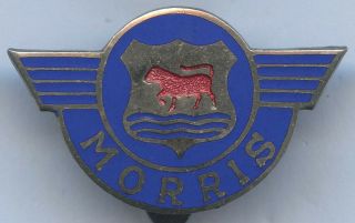 Morris Vintage Enamel Car Logo Button Hole Badge Pin