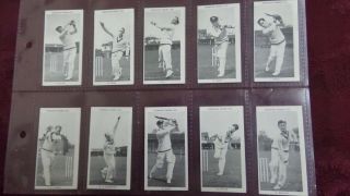 Cigarette Cards,  Set Of Test Cricketers By Morning Foods Ltd Issued 1953