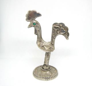 Rooster Portugal Travel Souvenir Vintage Metal Figurine Decor Galo De Barcelos