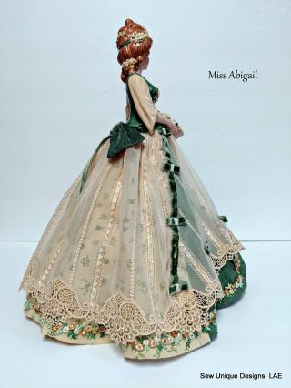 Porcelain Half Doll,  Boudoir Doll,  Collectible Doll,  OOAK Hand Made Doll 9