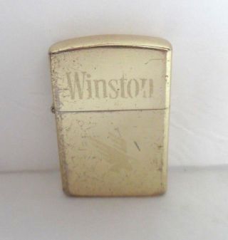 Vintage Winston Firebird Gold Tone Cigarette Lighter