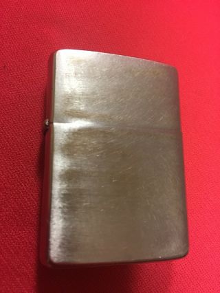 1967 Zippo Lighter Plain Brushed Chrome