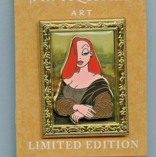 Disney Museum Pin - Tiquities Art Jessica Rabbit As Mona Lisa Masterpiece Le Pin