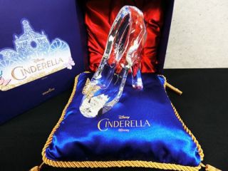 Disney Cinderella Glass Slipper Figure Blue Cushion Set Limited Licensed Japan