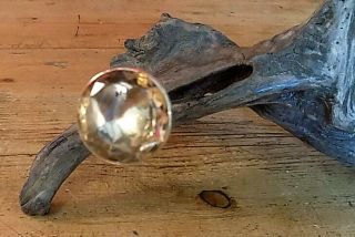 Very Attractive Edwardian Hat Pin With Possibly A Smoky Quartz Stone In Silver