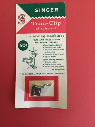 Collector’s Item - Singer Trim - Clip - Labor Saving Device 161585.  All Singers