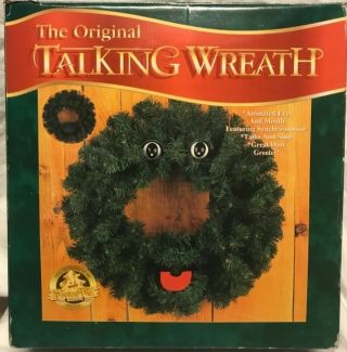 Gemmy Singing Talking Animated Christmas Wreath