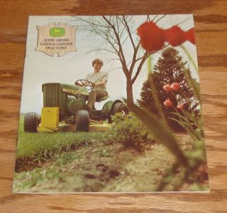 1967 John Deere Lawn & Garden Tractor Sales Brochure 67 Mower 110 112