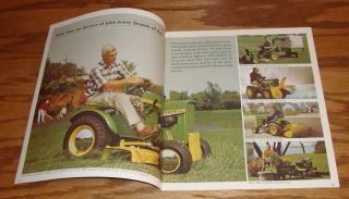 1967 John Deere Lawn & Garden Tractor Sales Brochure 67 Mower 110 112 2