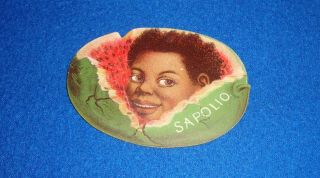Vintage Black Americana Sapolio Trade Card