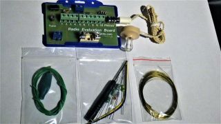 Solderless DIY crystal radio kit evaluation board with germanium diode 2