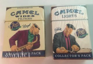 2 Vintage Camel Cigarettes Collectors Packs Eddie Floyd Hard Pack Joe’s Place