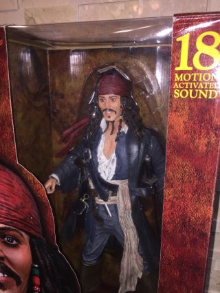 Pirates Of The Caribbean 18 " Captain Jack Sparrow Figure