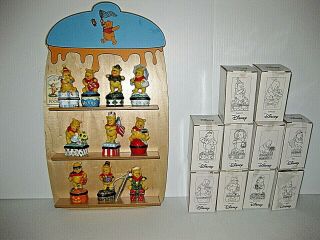 Winnie The Pooh Trinket Box Porcelain Month Of The Year Disney Calendar Shelf