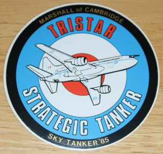 1985 Riat International Air Tattoo Raf Royal Air Force Tristar Marshalls Sticker