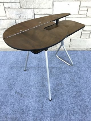 Mid Century 1960s Type - Write Desk Portable Folding Sewing Machine Table