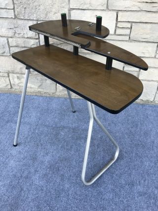 Mid Century 1960s Type - Write Desk Portable Folding Sewing Machine Table 2