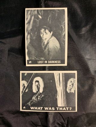 1966 Topps Lost In Space - 2 Cards 40 Lost In The Darkness & 47 Why Was That?