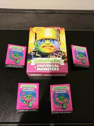 Sdcc 2019 7 Garbage Pail Kids Universal Monsters Empty Box Wrappers