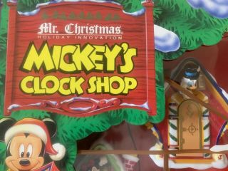 Mr.  Christmas Mickey ' s Clock Shop Disney 1993 - Complete 2