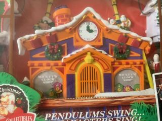 Mr.  Christmas Mickey ' s Clock Shop Disney 1993 - Complete 3