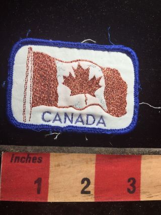 Vintage Woven Canada Flag Patch 76wv