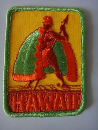 Vintage Hawaii King Kamehameha Embroidered Sew - On Patch 3 - 1/2 "