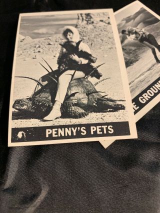 1966 Topps Lost In Space - 2 Cards 31 & 35 The Ground Trembles & Penny’s Pets