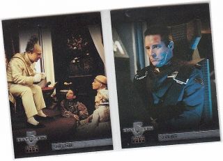 Babylon 5 Season 4 (four) - 2 Card " Tnt In The Beginning " Chase Set T1 - T2