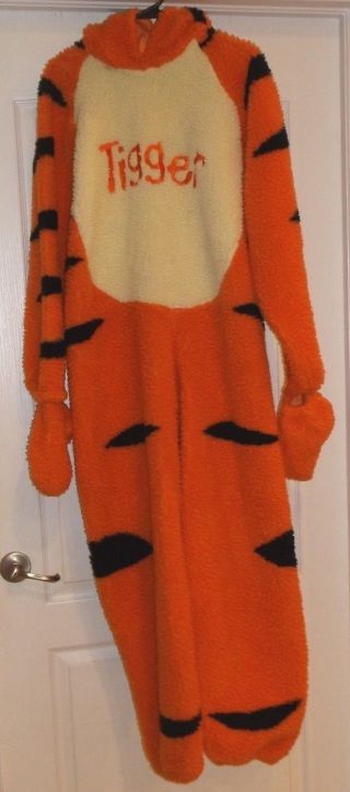 1pc Disney Store Plush Tigger Costume Unisex W/sound Box Roomy Adult S