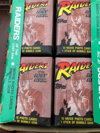 1981 Topps Indiana Jones Raiders Of The Lost Ark Wax Box - 36 Cond Packs