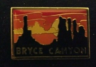Vintage Bryce Canyon Utah National Park Hiking Walking Camping Lapel Pin