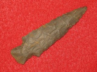 Authentic Native American Artifact Arrowhead Tennessee Archaic Knife I13