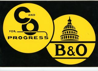 C&o - B&o Vinyl Sticker For Mofw Vehicles - Pre - Chessie System