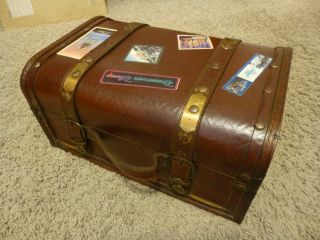 Disneyland 50th Anniversary Press Event Gift Trunk With Book,  Cd And Ears Rare