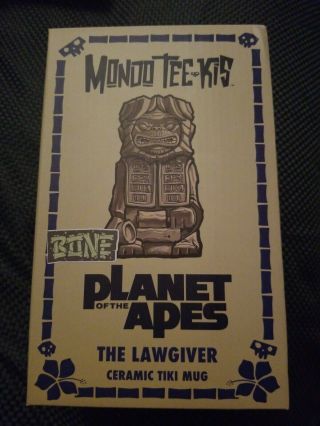 Mondo Tee - Kis Planet Of The Apes Tiki Mug Lawgiver Bone Variant Collectible