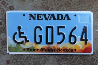 Nevada Handicap License Plate