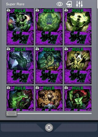 Topps Marvel Collect Digital Hulk Smash Complete 1st Printing Set With Award