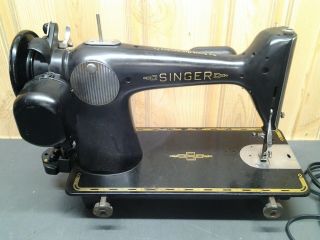 Vintage 1950 ' s Singer Electric Sewing Machine AJ429764 5