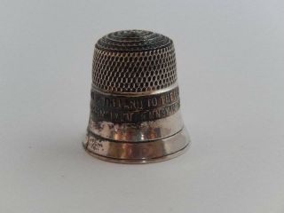 Vintage Simons Bros Sterling Cracked " 76 " Liberty Bell Thimble