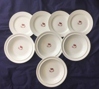 White Star Line Rms Titanic Pattern 3rd Class Dinner Plates And Bowls 4 Of Each