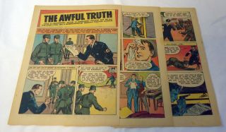 1944 Five Page Cartoon Story The Awful Truth Poland Underground Newspaper